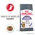 Royal Canin Appetite Control kattfoder. Text: Bidrar till att kontrollera tiggandet. 90% of owners reported controlled begging in 4 weeks. Bild på foderbit och katt.