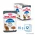 ROYAL CANIN Light Weight, sachet et boîte visibles, texte : 90% of cats achieved healthier weight in 8 weeks, lot de 12 x 85 g. Illustration d’un chat et croquettes en sauce.
