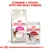 Text: COMBINE 1 POUCH WITH HER DAILY KIBBLES. Royal Canin Feline Preference Aroma Exigent dry food bag and Royal Canin Instinctive 85g wet food pouch, both with cat images.
