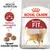 ROYAL CANIN Regular FIT 32 kattemad, tekst: Optimal næringsstofprofil, Tilpasset foderpille størrelse, billede af tørfoder og kat. Health Nutrition synlig.