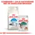 Royal Canin Home Life Indoor 7+ kattenbrokken en Royal Canin Instinctive 7+ natvoeding, tekst: Combineer 1 zakje natvoeding met de dagelijkse brokken.