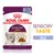 ROYAL CANIN SENSORY TASTE, 85 g, kúsky v želé. Na obale mačka a porcia krmiva. Text: SENSORY TASTE, ŽELÉ, FELINE HEALTH NUTRITION.