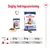 Daglig fodringsanvisning for Royal Canin Maxi Ageing 8+ til hunde: 26 kg – 1 pose + 288 g, 35 kg – 1 pose + 368 g, 44 kg – 1 pose + 443 g. Billede af tør- og vådfoder.
