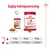 Daglig fodringsanvisning for Royal Canin Medium Adult: 11 kg hund – 1 pose + 139 g, 16 kg – 1 pose + 196 g, 25 kg – 1 pose + 287 g. Billede af tør- og vådfoderpakker.