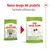 Confronto tra vecchio e nuovo design della confezione Royal Canin X-Small Adult 8+ per cani, con testo: 'Nuovo design del prodotto. Formula ottimizzata'.