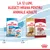 La 12 luni, alegeți hrana pentru animale adulte. Pachete Royal Canin Puppy Medium 2–12 luni și Royal Canin Adult Cocker, Medium Adult. Marcaje: 2 luni, 12 luni.