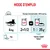 Mode d’emploi pour chat de 4 kg : 2+1/2 sachets ou 1 sachet + 35 g de croquettes ROYAL CANIN Indoor par jour, eau à disposition. Énergie métabolisable : 855 kcal/kg.