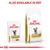 Royal Canin Urinary S/O Moderate Calorie shown in wet and dry forms. Text states: Also available in dry.
