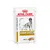 Royal Canin VETERINARY URINARY S/O AGEING 7+ LOAF vådfoder til hund, billede af hund og foderstykker på emballagen