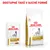 ROYAL CANIN URINARY S/O MODERATE CALORIE, kapsička a pytel s obrázkem psa. Text nahoře: DOSTUPNÉ TAKÉ V SUCHÉ FORMĚ.