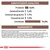 Constituenți analitici: proteină 8 %, celuloză brută 1,4 %, grăsimi 1,7 %, cenușă brută 1,9 %, umiditate 74 %. Ingrediente: carne și produse animale, cereale, uleiuri, drojdii.