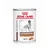 Conservă Royal Canin Veterinary Gastrointestinal Low Fat Loaf pentru câini, text vizibil: GASTROINTESTINAL LOW FAT LOAF, imagine câine și bucăți de hrană.