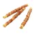 Three chew snacks made from twisted beef hide wrapped with dried meat, suitable as dog chews. Three chew snacks made from twisted beef hide wrapped with dried meat, suitable as dog chews.
