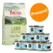 Set prova misto: 400 g Purizon & 6 x 70 g Cosma Nature - Purizon Adult Pollo & Pesce