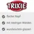 TRIXIE, flacher Napf, mit niedrigen Wänden, wunderschön glasiert (Duitse tekst)