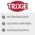 Trixie. Mit Überlaufschutz, rutschfest dank Klett, spülmaschinenfest.