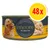 Lata de comida para perros encore in broth, 100% natural ingredients. Etiqueta amarilla con imagen de perro y pechuga de pollo visible. Paquete de 48 unidades indicado en círculo amarillo. Lata de comida para perros encore in broth, 100% natural ingredients. Etiqueta amarilla con imagen de perro y pechuga de pollo visible. Paquete de 48 unidades indicado en círculo amarillo.