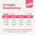 Tableau d’alimentation pour chats adultes (1–10 ans) : poids 2–3 kg, 1,5–2 Huhn Pur; 4–5 kg, 2–2,5; 6–7 kg, 3–3,5. Rind Pur et Huhn & Lachs indiqués. Texte en allemand.