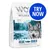 Bag labelled '100% grain-free recipe', 'Blue River', 'fresh chicken meat with salmon, wild berries, roots and wild herbs', 400g. Blue circle with 'Try Now'.