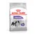 Royal Canin Sterilised X-Small dry dog food, visible text: Maintains Ideal Weight, up to 10kg, proven results -11% calories. Image of a small black and white dog on the packaging.