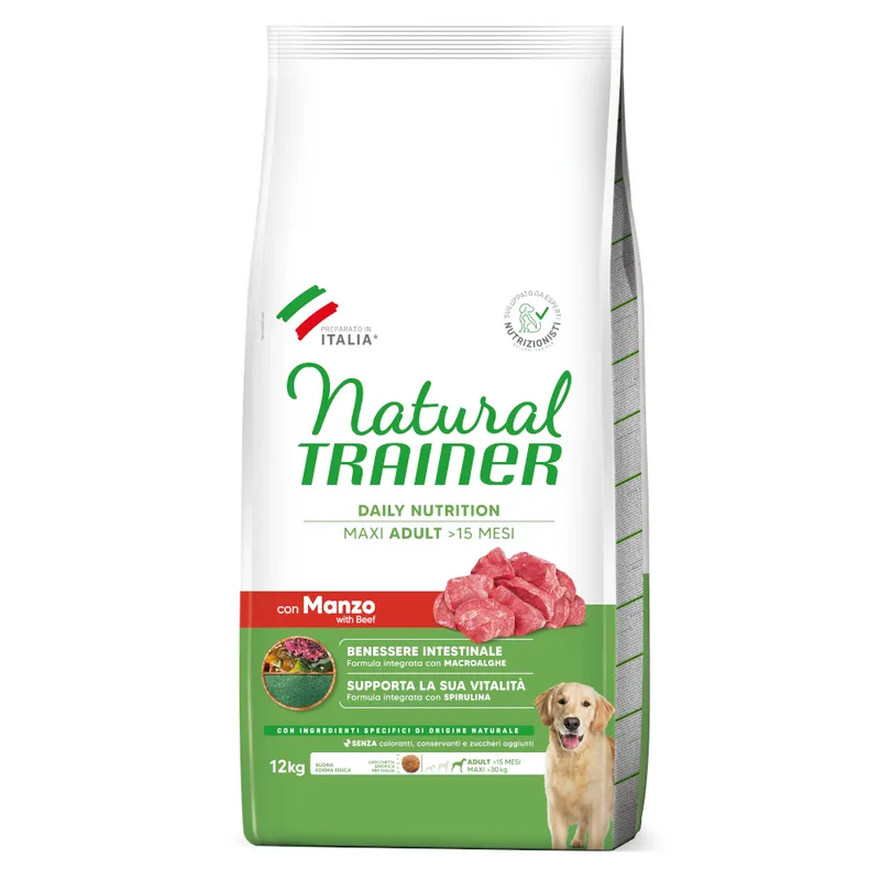 Trainer Natural Adult Maxi con vacuno - 2 x 12 kg - Pack Ahorro