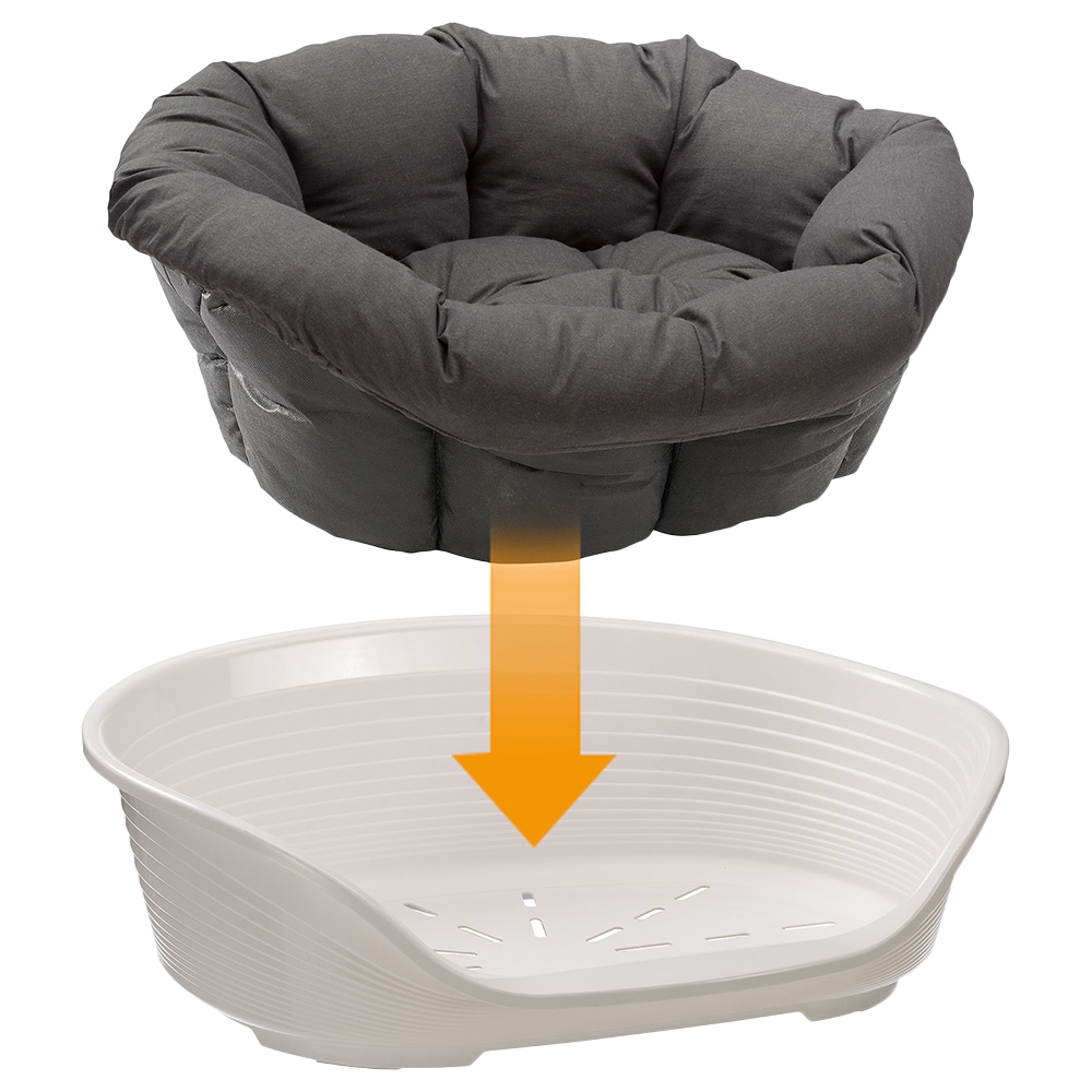 Fotografie produktu: Ferplast antracitový potah pro koš Siesta Deluxe (bez koše) - Velikost 10: D 96 x Š 71 x V 32 cm