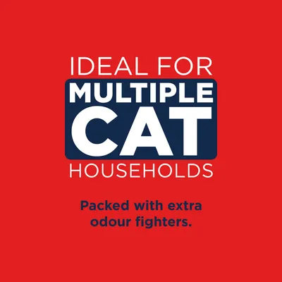 Ideal für Haushalte mit mehreren Katzen. Enthält zusätzliche Geruchskontrolle.