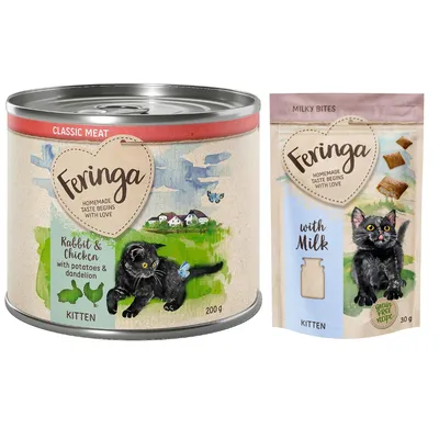 Feringa Classic Meat Menu Kitten 6 x 200g - Rabbit & Chicken with Potatoes & Dandelion