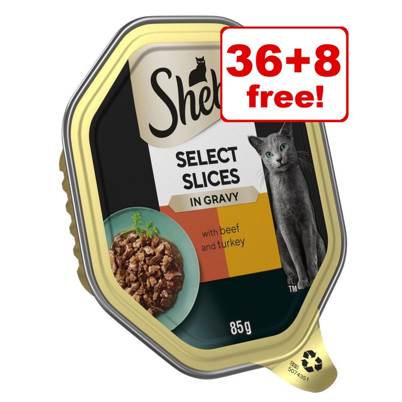 44 x 85g Sheba Wet Cat Food - 36 + 8 Free! *