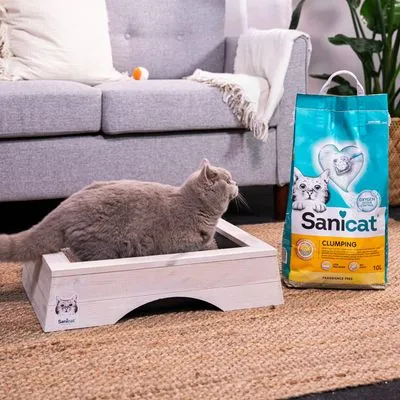 Sanicat klumpbildande kattsand, oparfymerad