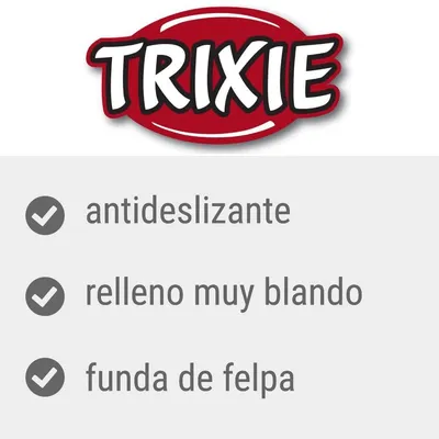 TRIXIE. Antideslizante, relleno muy blando, funda de felpa.