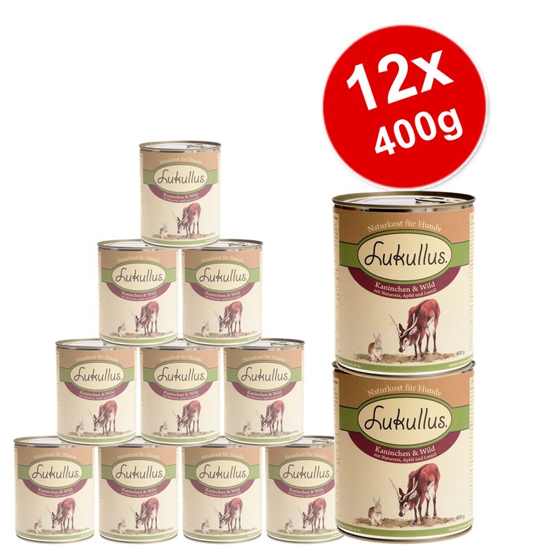 Lukullus 12 x 400 g - Pack económico