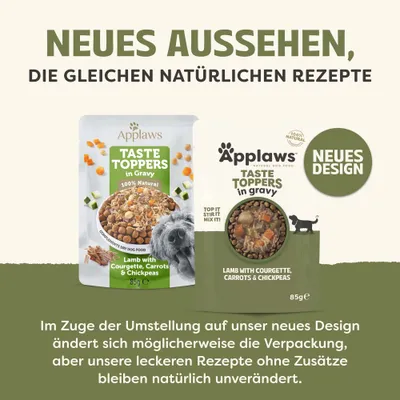 Sparpaket Applaws Taste Toppers in Sosse 24 x 85 g