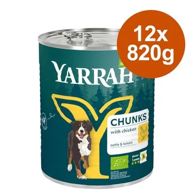 Voordeelpakket Yarrah biologische brokken 12 x 820 g