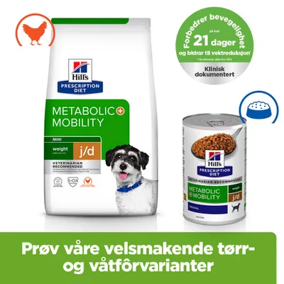 Hill's Prescription Diet Metabolic + Mobility Vektkontroll Mini Hill's Prescription Diet Metabolic + Mobility Vektkontroll Mini
