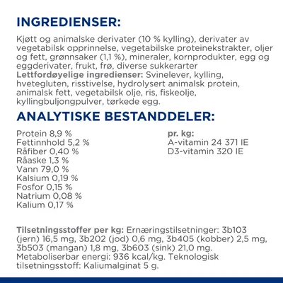 Hill's Prescription Diet On-Care med høns