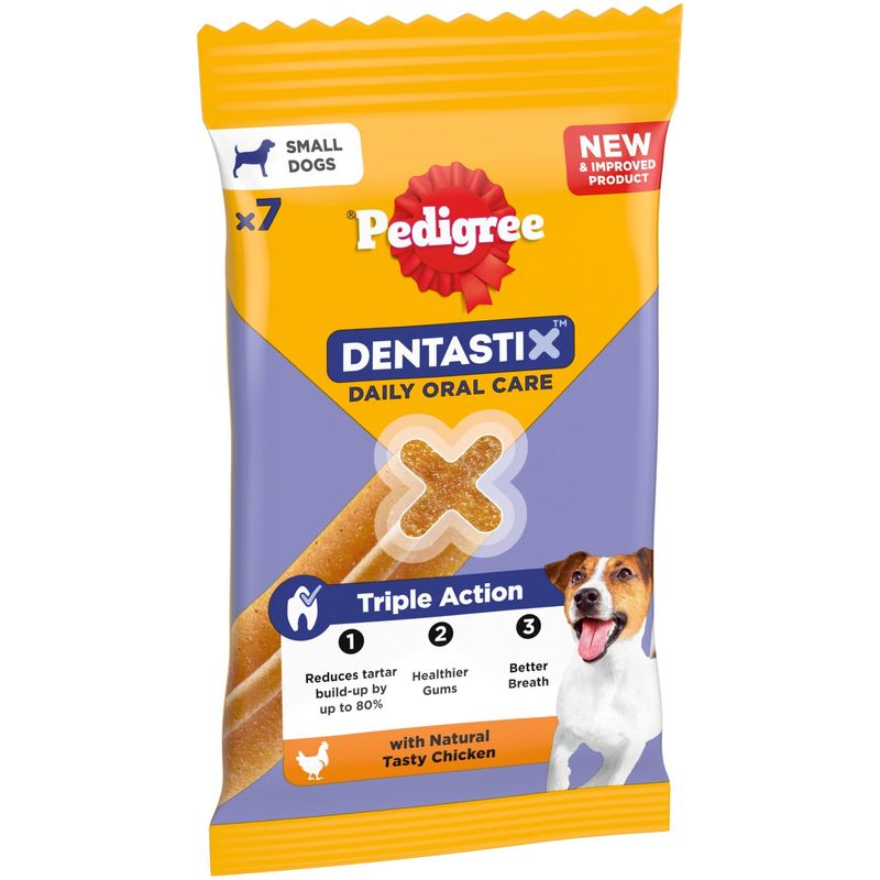 Pedigree Pedigree Dentastix Dental Stick Chicken Adult pet food packaging