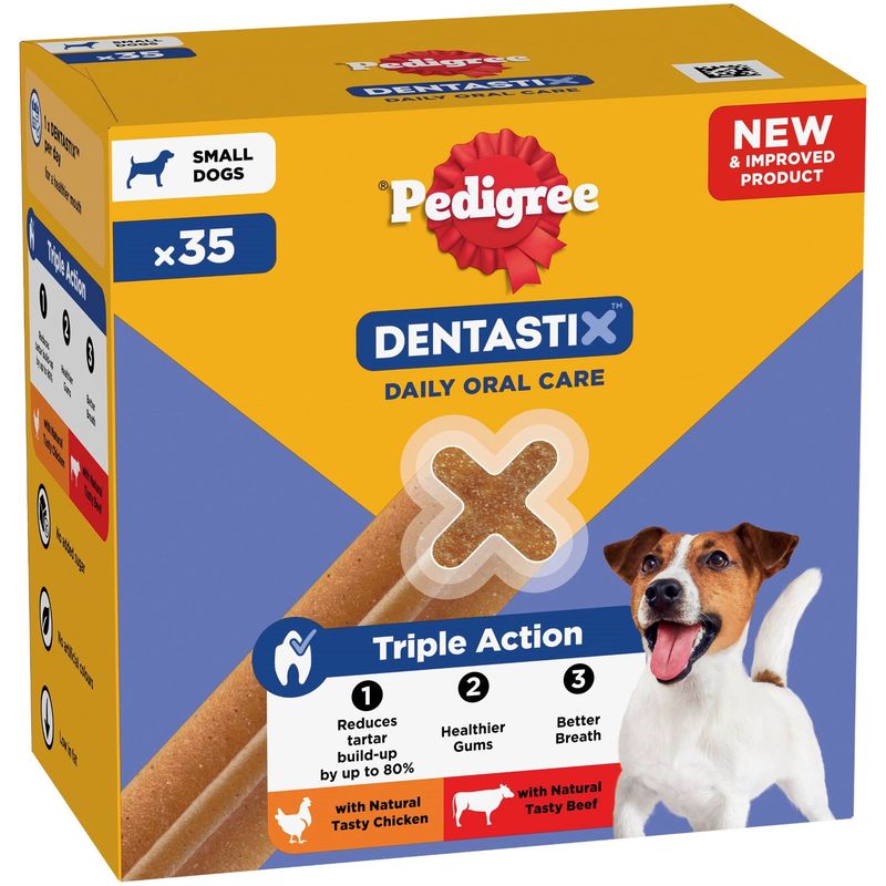 Pedigree Pedigree Dentastix Dental Stick Beef Chicken pet food packaging