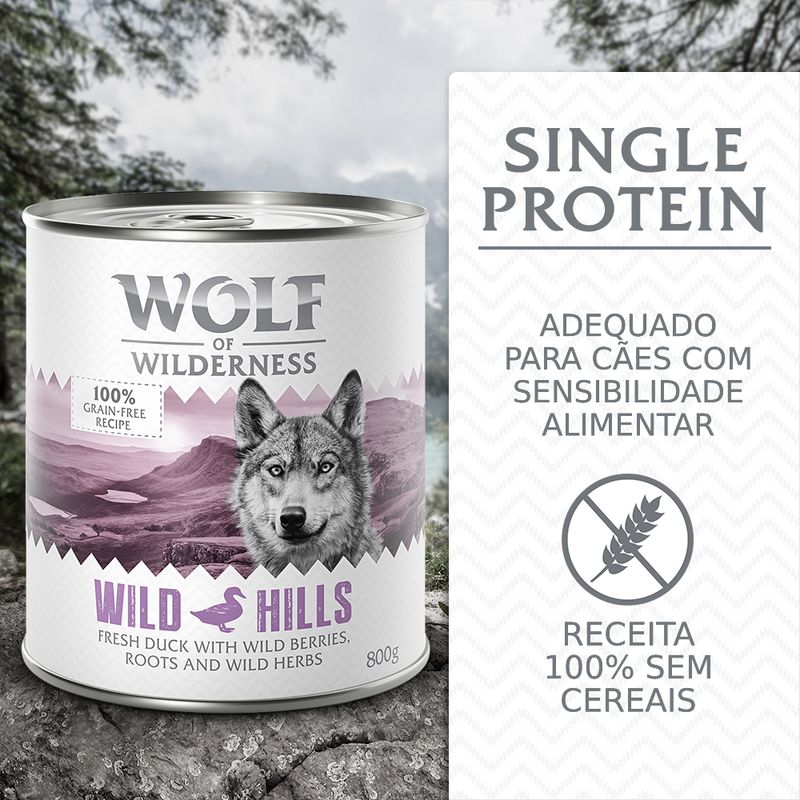 Wolf of Wilderness Adult - Single Protein 6 x 800 g