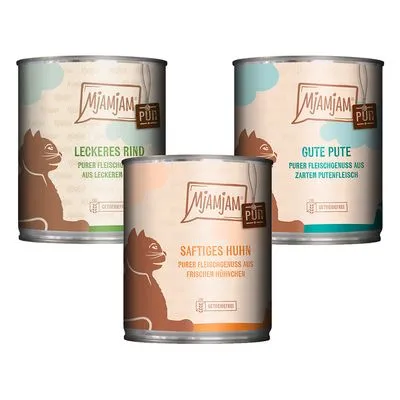 Pachet mixt MjAMjAM Savoarea cărnii pure 6 x 800 g Pachet mixt MjAMjAM Savoarea cărnii pure 6 x 800 g