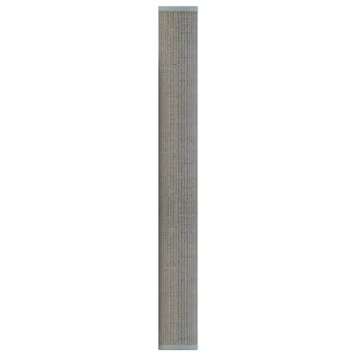 Kratzbrett aus grauem Sisal mit rechteckiger Form und abgerundeten Kanten, geeignet zur Wandmontage.