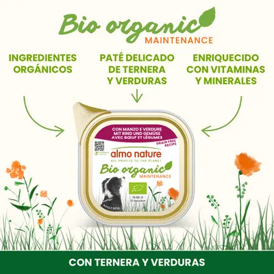Almo Nature BioOrganic Maintenance 6 x 100 g - Vacuno y verduras Almo Nature BioOrganic Maintenance 6 x 100 g - Vacuno y verduras