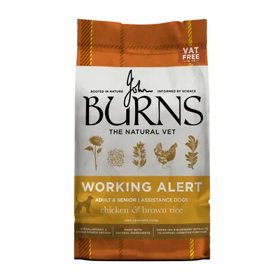 Burns Working Alert Assistance - Chicken & Brown Rice - 12kg Burns Working Alert Assistance - Chicken & Brown Rice - 12kg