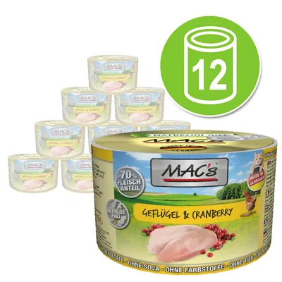 Økonomipakke MAC´s Cat Kattefôr 12 x 200 g