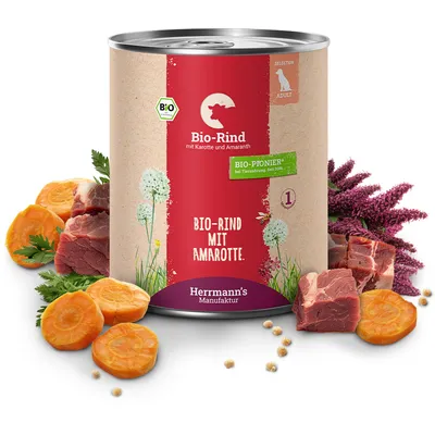 Pachet economic Herrmann´s Bio-Menü / Menü Sensitive 12 x 800 g