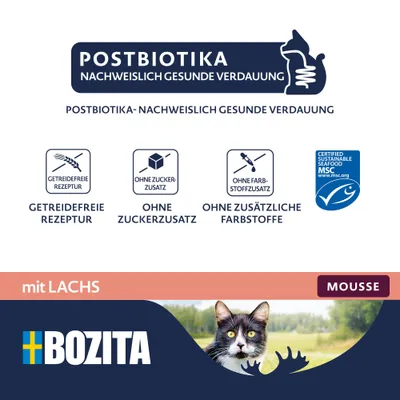 Bozita Mousse Postbiotics 12 x 85 g