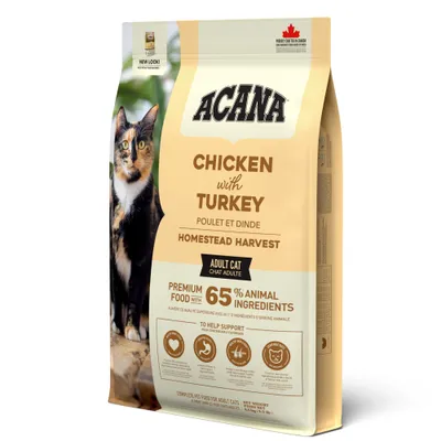 Acana Cat Homestead Harvest met kip en kalkoen - 4,5 kg Acana Cat Homestead Harvest met kip en kalkoen - 4,5 kg