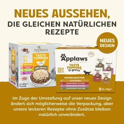 Neues Aussehen, die gleichen natürlichen Rezepte. Neues Design. Im Zuge der Umstellung auf unser neues Design ändert sich möglicherweise die Verpackung, Rezepte bleiben unverändert. Neues Aussehen, die gleichen natürlichen Rezepte. Neues Design. Im Zuge der Umstellung auf unser neues Design ändert sich möglicherweise die Verpackung, Rezepte bleiben unverändert.