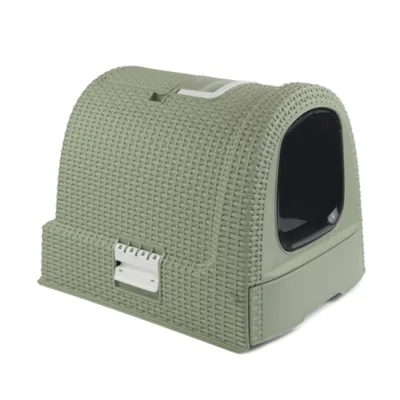 Toilette per gatti Curver - verde: L 51 x P 38,5 x H 39,5 cm