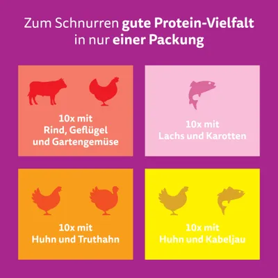 Whiskas Tasty Mix 40 x 85 g - Chef's Choice in Sauce (4 Sorten) Whiskas Tasty Mix 40 x 85 g - Chef's Choice in Sauce (4 Sorten)